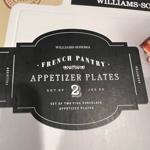 Williams Sonoma French Pantry Appetizer Plates- Set Of 2 - Picture 2 of 16